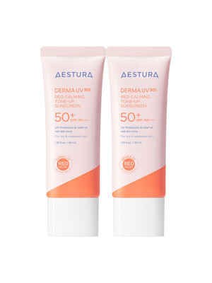 더마 UV365 레드진정 톤업 선크림 40ml * 2