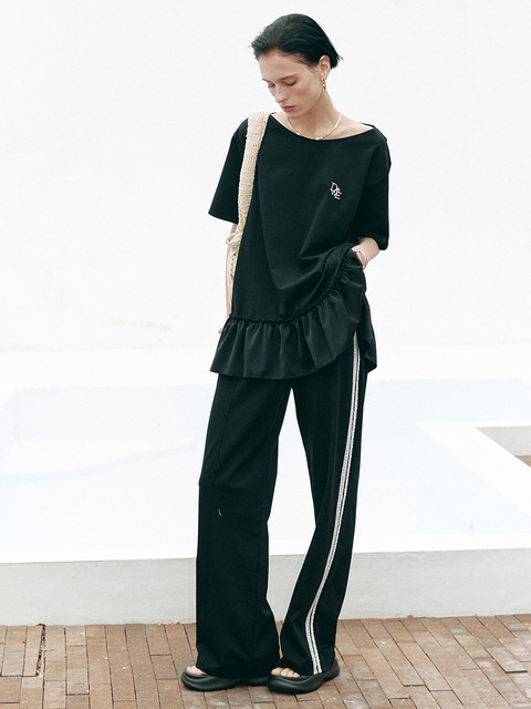 スウェットパンツ WOOALONG Signature jogger pants MY1010 セール】WOOALONG(ウアロン)/Signature jogger pants