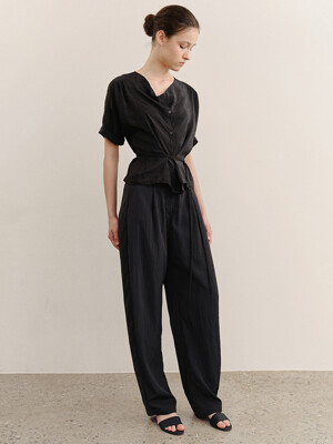 Rina Trouser Satin Black