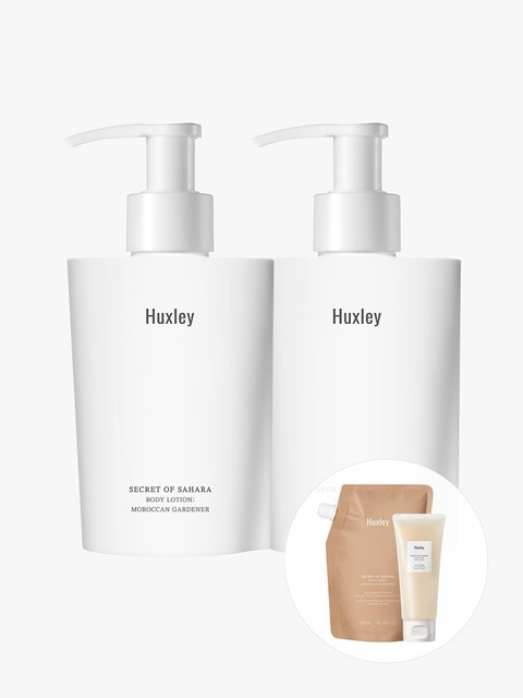 헉슬리 [리필 파우치+슬립마스크팩 증정]바디 로션 듀오 (300ml x 2EA)