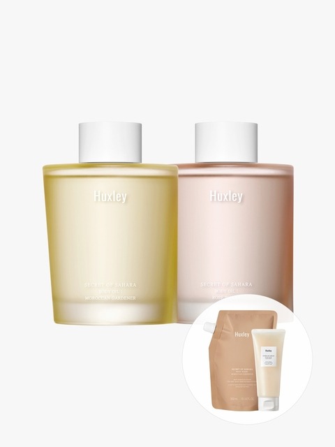 헉슬리 [리필 파우치+슬립마스크팩 증정] 바디 오일 듀오(100ml x 2EA)