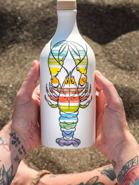 무랄리아 도자기 무랄리아 랍스터(가재) 500ml 이탈리아 프리미엄 엑스트라 버진 올리브오일