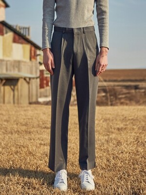 WIDE SLIT SLACKS_GRAY