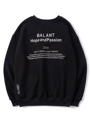 Hope and Passion Basic Sweatshirt - Black