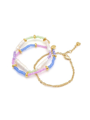 (3SET) ZOY BEAD PEARL BRACELET