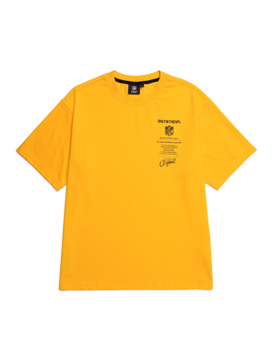 F212UTS331 베이직 타이포 숏 슬리브 티셔츠 SORANGE