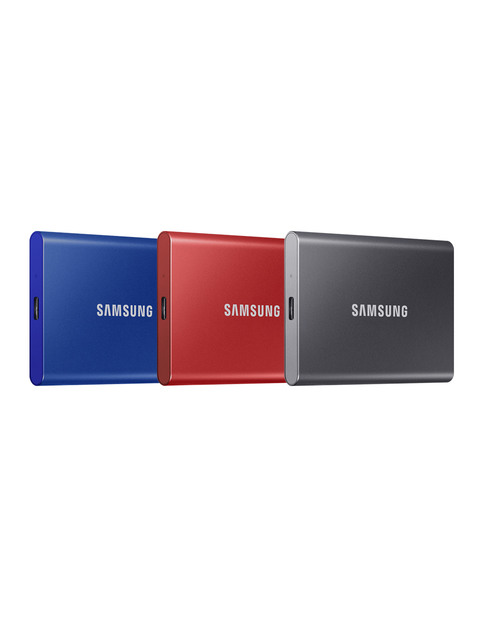 디지털기기 - 삼성 (SAMSUNG) - 포터블 외장SSD T7 500GB(블루/레드/그레이) (인증점)
