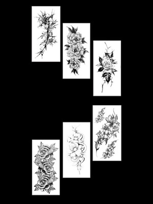 꽃 타투 스티커