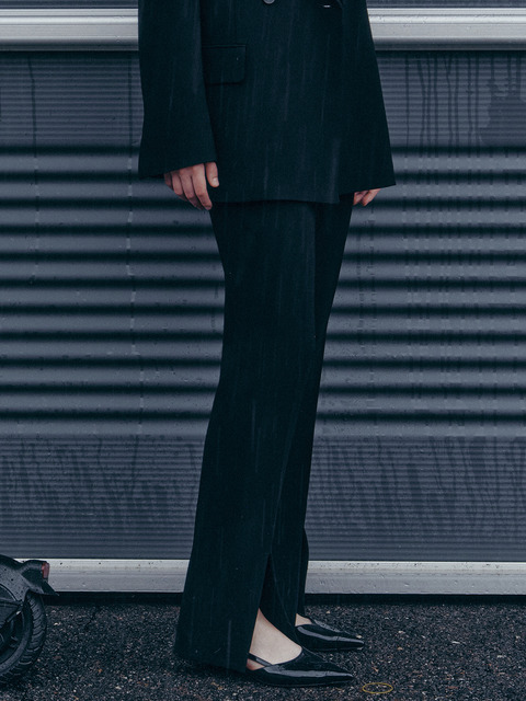 팬츠 - 프론트로우 (FRONTROW) - [Drama Signature] Front-Slit Slim Trousers