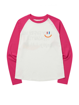 LaLa Kids Raglan T-Shirt(라라 키즈 래글런 티)[Pink]