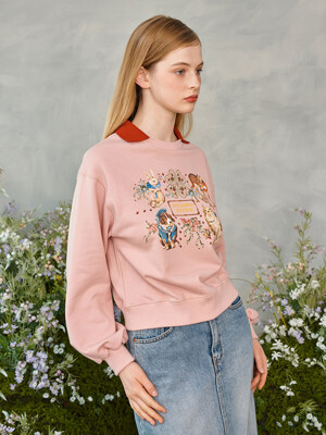 Vintage Animals Collar Sweatshirt (2colors)