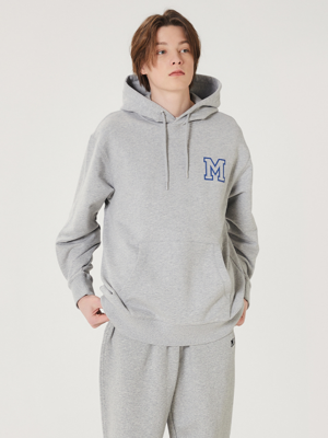 M POINT HOODIE GREY