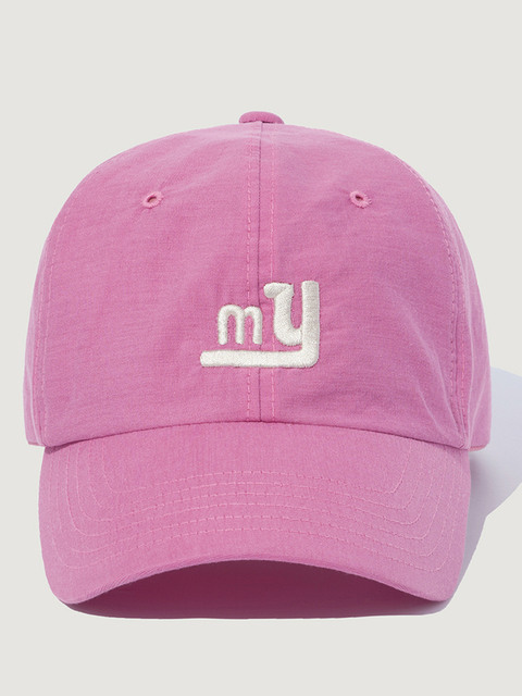모자,모자 - 마욜 (MAYOL) - MY 로고 자수 볼캡_핑크