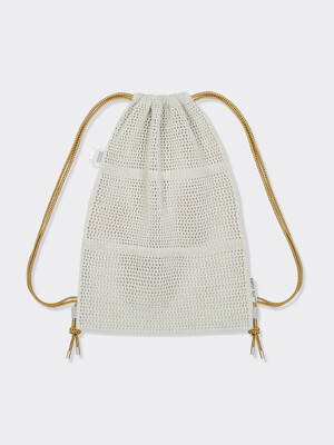 Net Rope Knit Backpack (Light Grey)