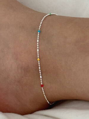 Rainbow anklet