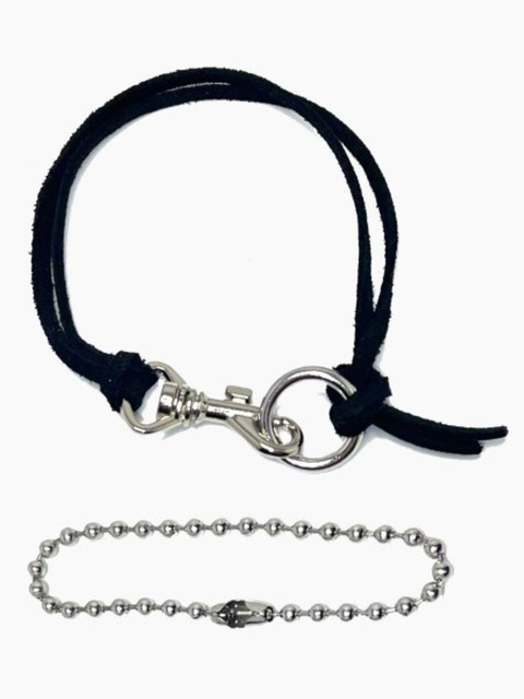 주얼리 - 셉텐벌5 (SEPTEMBER5) -  Layered leather buckle bracelet