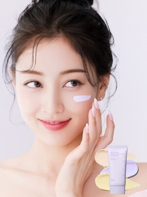 [파데프리/톤보정][2개세트] 스노우 톤업 피부 보정 선크림 50ml  3color 택2