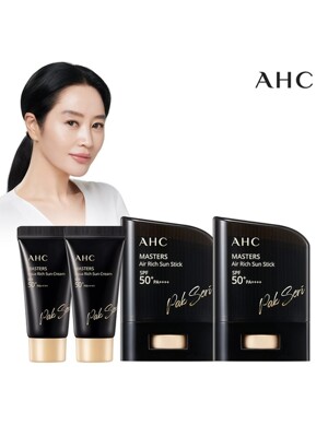 [SSG단독]AHC 마스터즈 에어치리 선스틱14g2개+선크림10ml 2개