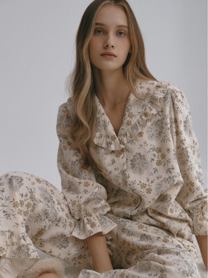 Pansy Frills Pajama Pair