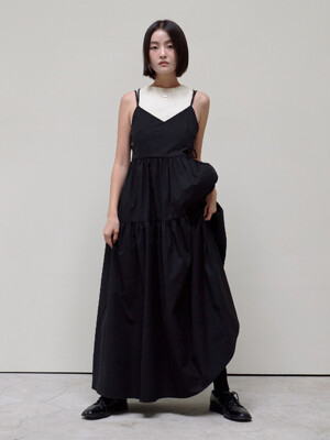 Tiered Slip Maxi Dress_Black