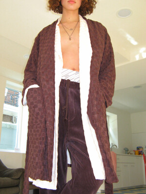 Chess Robe, Dark Brown