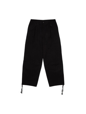 STRING FLIGHT PANTS IN BLACK