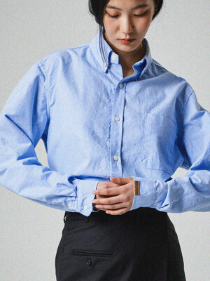 WASHED OXFORD SHIRTS_SKY BLUE