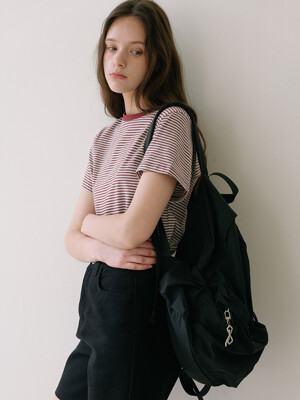 [키링증정] Big Pocket Backpack - Black