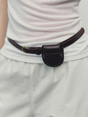 Two-Way Mini Bag Belt (Brown)