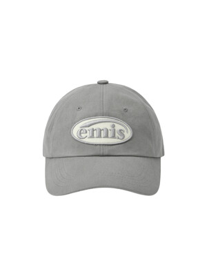 TONE ON TONE WAPPEN BALL CAP-GRAY
