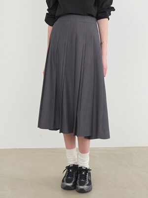 Pleats A-line Skirt NEW5XS821