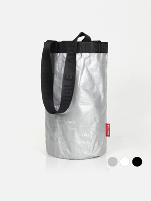 Cylinder Tarpaulin Bag Art silver