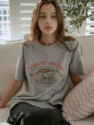 A3510 Nature heritage 티셔츠_Melange gray