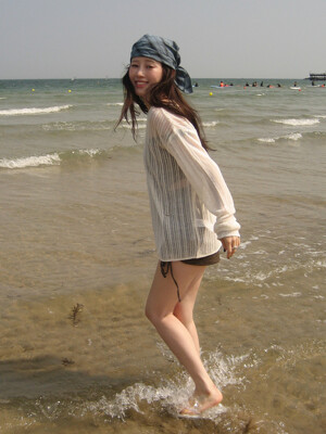 [유하PICK]ICE LINEN NET COVER UP KNIT(T-7062)