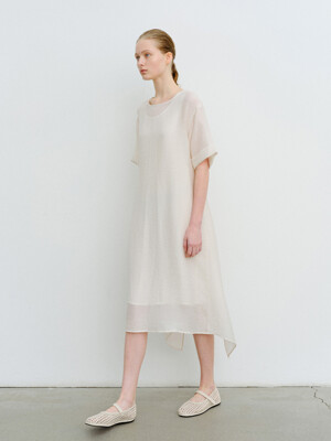TVR LAYERED WRAP DRESS_2COLORS