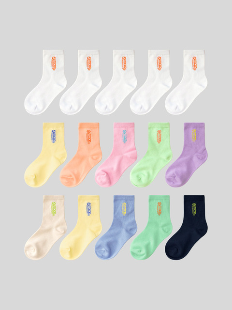 아웃도어프로덕츠 키즈 컬러 로고 중목 5족 (3colors)