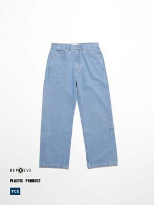 REPREVE Wide Denim Pants (Light Blue)