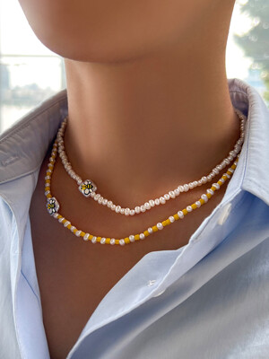 BEE PEARL NECKLACE AN122024