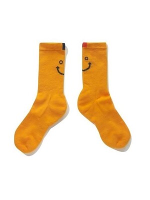 The MenS Line Smile Sock - Gold