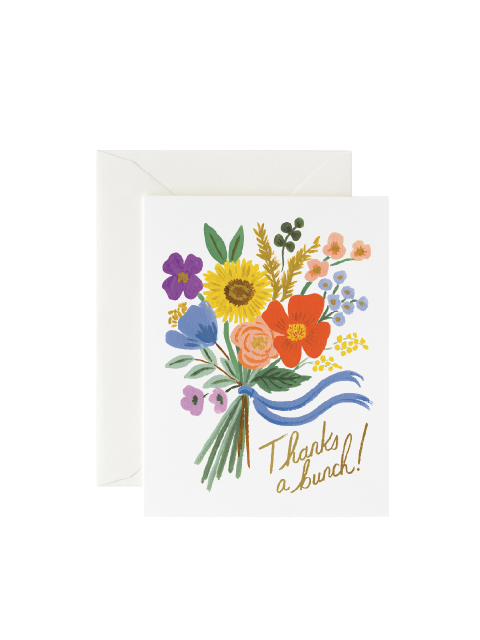 문구 - 라이플페이퍼 (RIFLE PAPER) - 라이플페이퍼 Thanks a Bunch Card 감사 카드