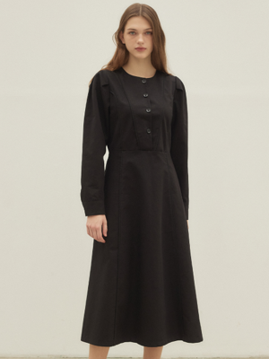 Agatha Sleeve Dress - Black