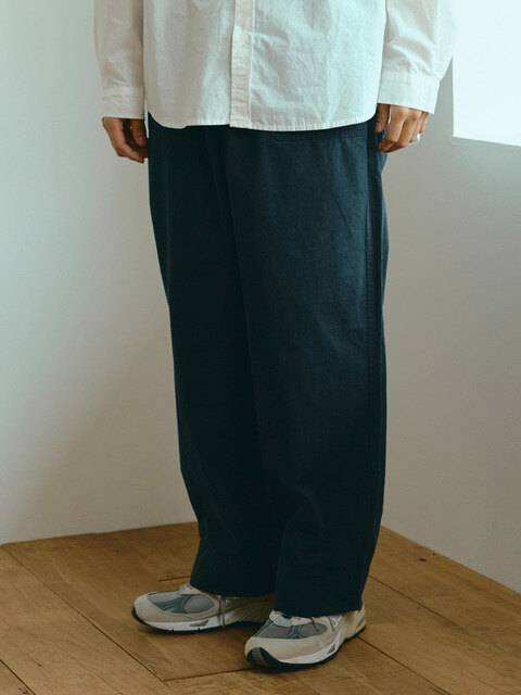 팬츠,팬츠 - 캐피디자인 (KAPPY DESIGN) - ONE TUCK WIDE FATIGUE PANTS NAVY