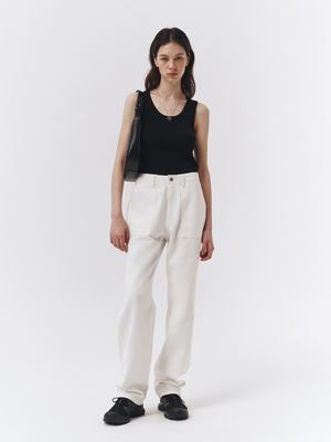 BAKER DENIM PANTS WHITE_UDPA3B234WT
