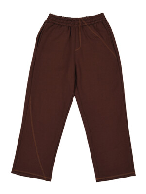 Distort long sweatpants_Brown