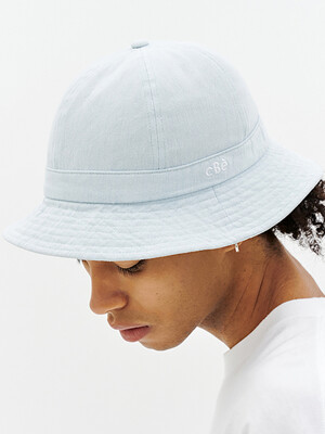 6 PANEL DENIM BUCKET HAT [ICE]