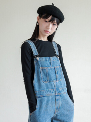 Lossy  Blue washed denim overalls