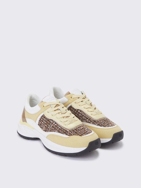 스니커즈 - 슈콤마보니 (SUECOMMA BONNIE) - Tweed sneakers(yellow)_DG4DA23523YEW