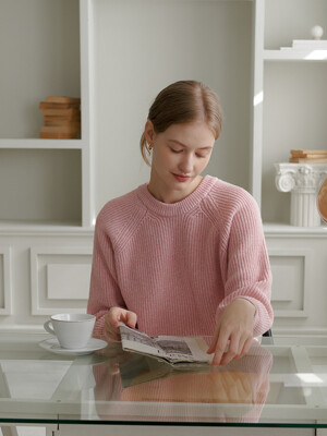 MIX WOOL KNIT_PINK