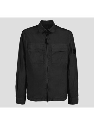 [CP컴퍼니] 12CMSH141A 005783G 999 / TAYLON 블랙 셔츠 재킷