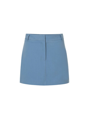 SIMPLE STRAIGHT SKIRT W/INNER PANTS_Baby Blue